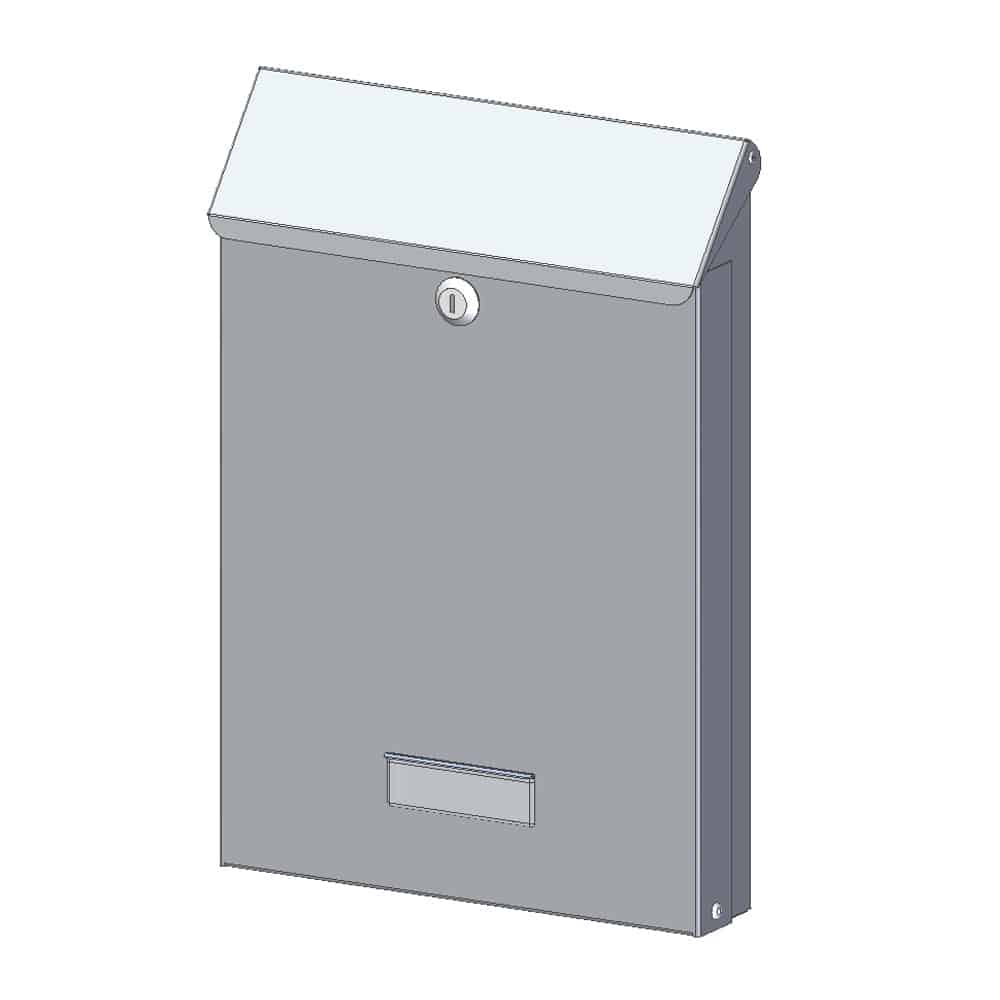 Wall Mounted Letterbox Sd Model Drawing