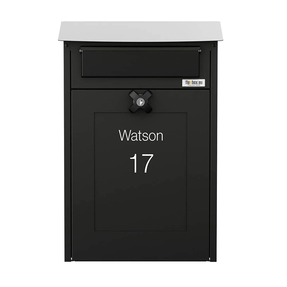 Wall Mounted Large Letterbox External Lockable Galvanised Steel - Albert