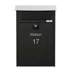 Wall Mounted Large Letterbox External Lockable Galvanised Steel - Albert