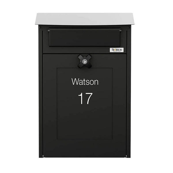 Wall Mounted Large Letterbox External Lockable Galvanised Steel - Albert
