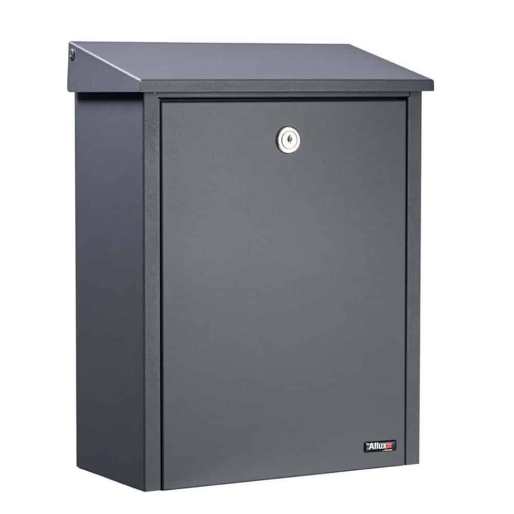 Wall Mounted Postbox Allux 200 Grey Front 2