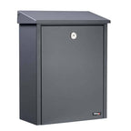 Wall Mounted Postbox Allux 200 Grey Front 2