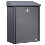 Wall Mounted Postbox Allux 200 Grey Front 2