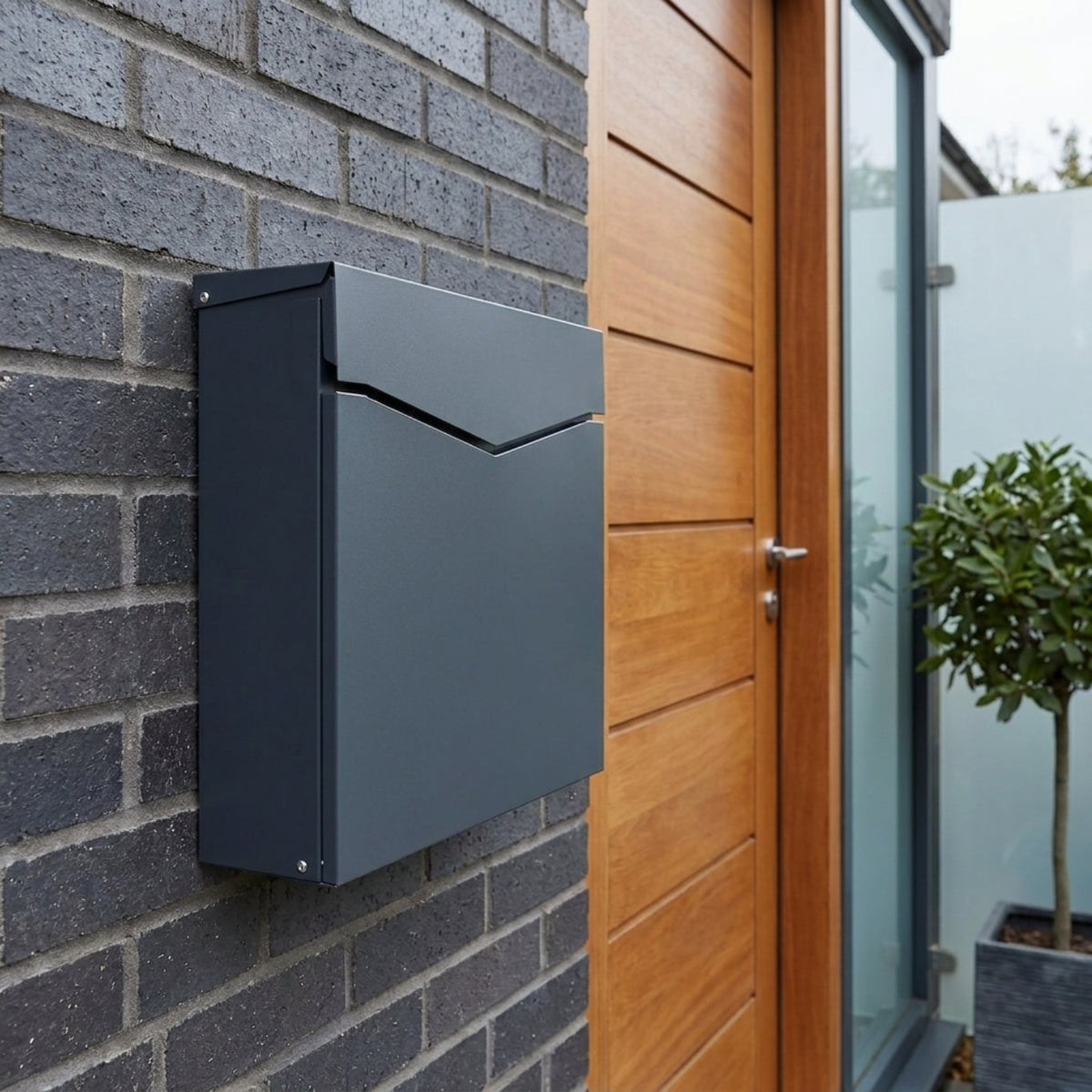 External Lockable Letterbox Post Box for House Lockable Outdoor Metal Letterbox - Robin – Letterbox4you