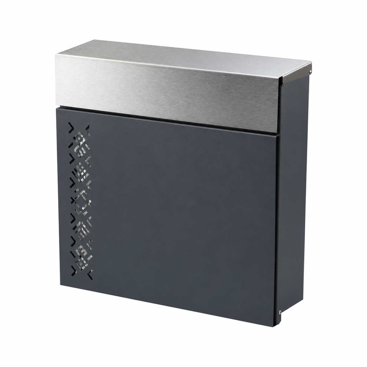 Modern Outdoor Post Box Wall Mounted Lockable Steel Letterbox – Peregrine