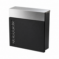Modern Outdoor Post Box Wall Mounted Lockable Steel Letterbox – Peregrine