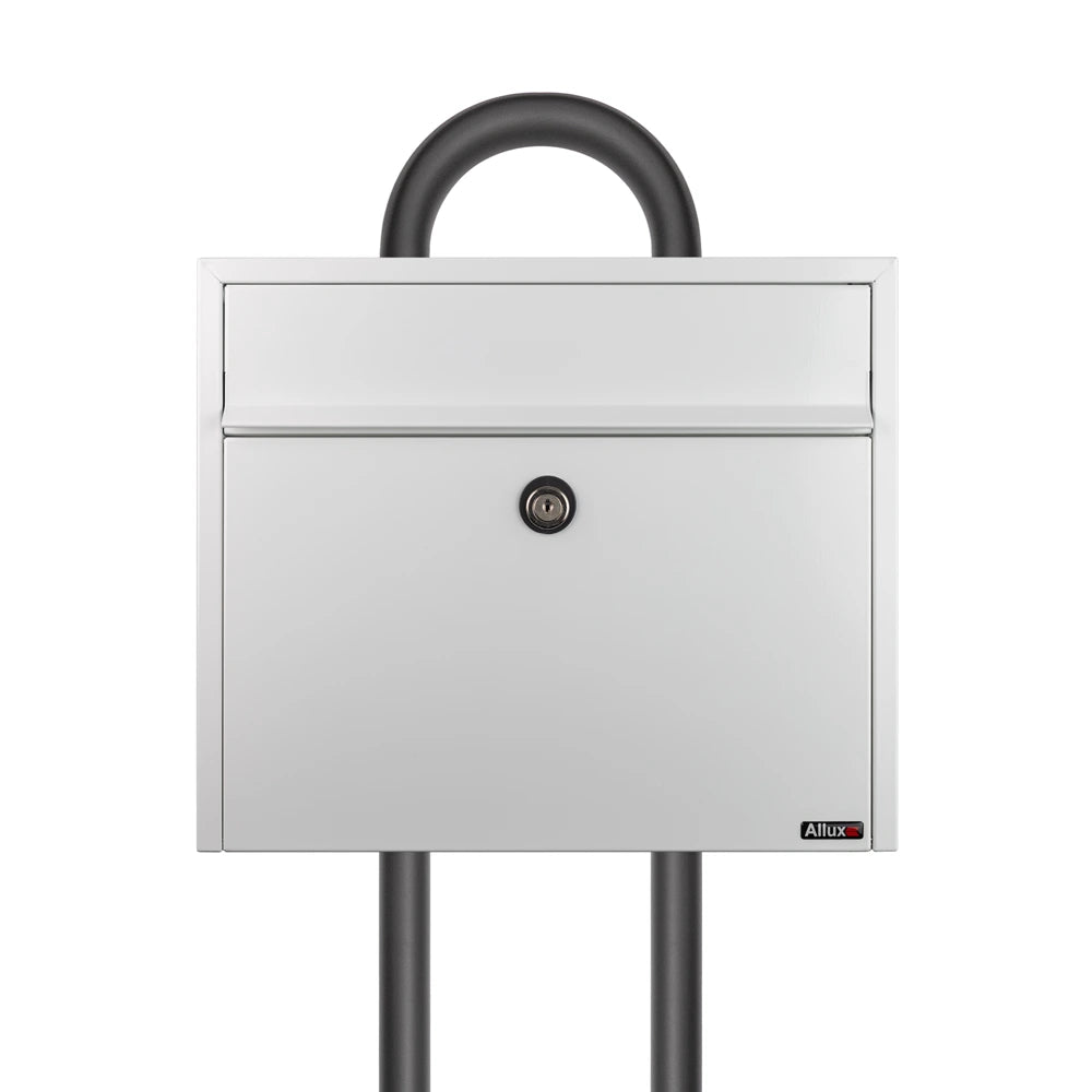 White Free Standng Mailbox Allux LT150