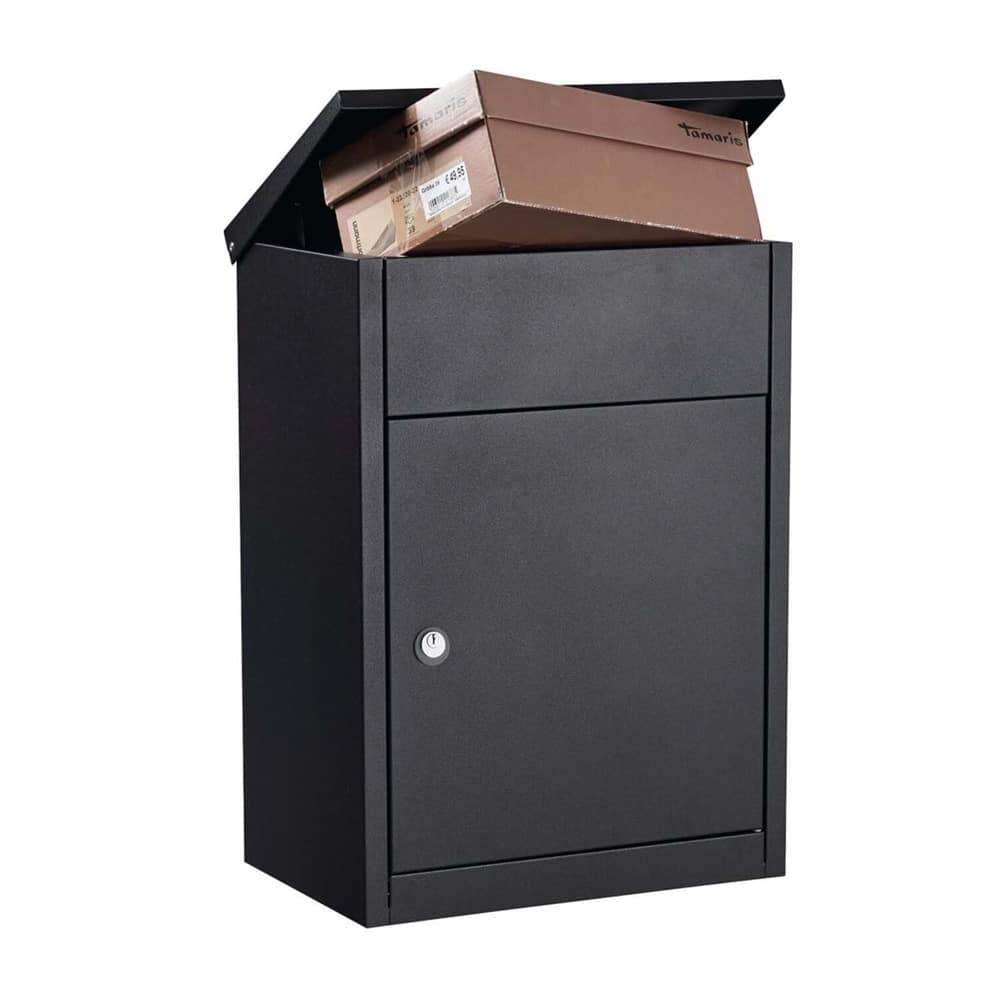 Allux 500 Freestanding Parcel Box Black