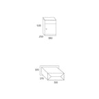 Allux 500 Freestanding Parcel Box Dimensions