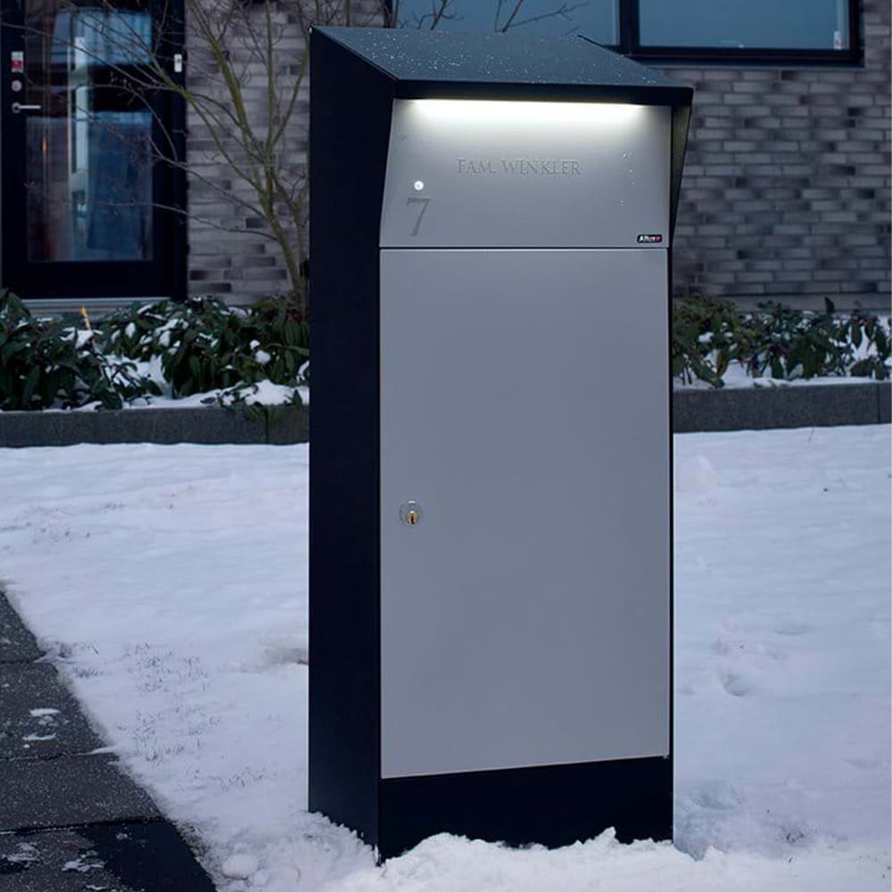 Allux Bjorn Parcel Box Grey Front