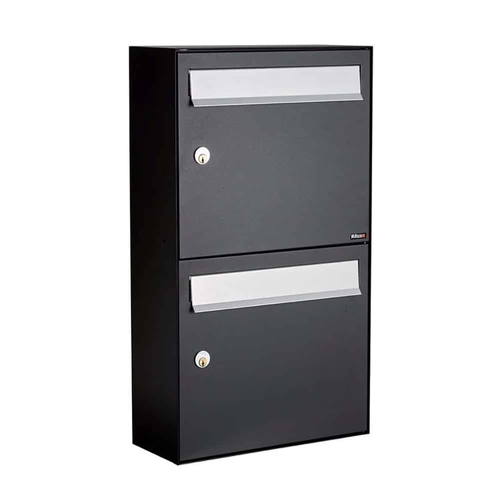 Allux Hc4 2 Bank Blk Communal Postboxes