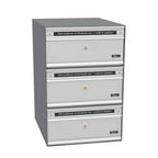 Allux Pc1 Communal Postbox 3 Bank Communal Postboxes