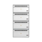 Allux Pc1 Communal Postbox 4 Bank Communal Postboxes