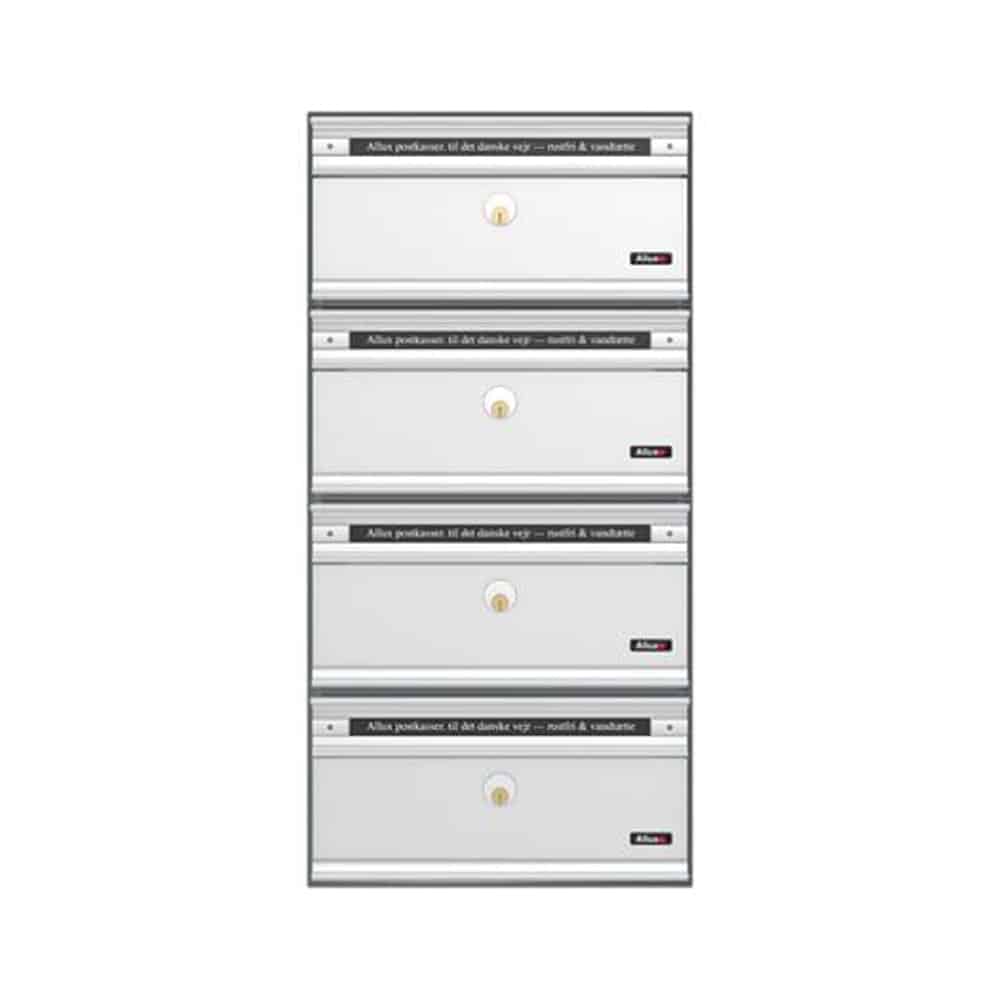 Allux Pc1 Communal Postbox 4 Bank Communal Postboxes