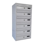 Apartment Mailboxes E1 6 Bank White