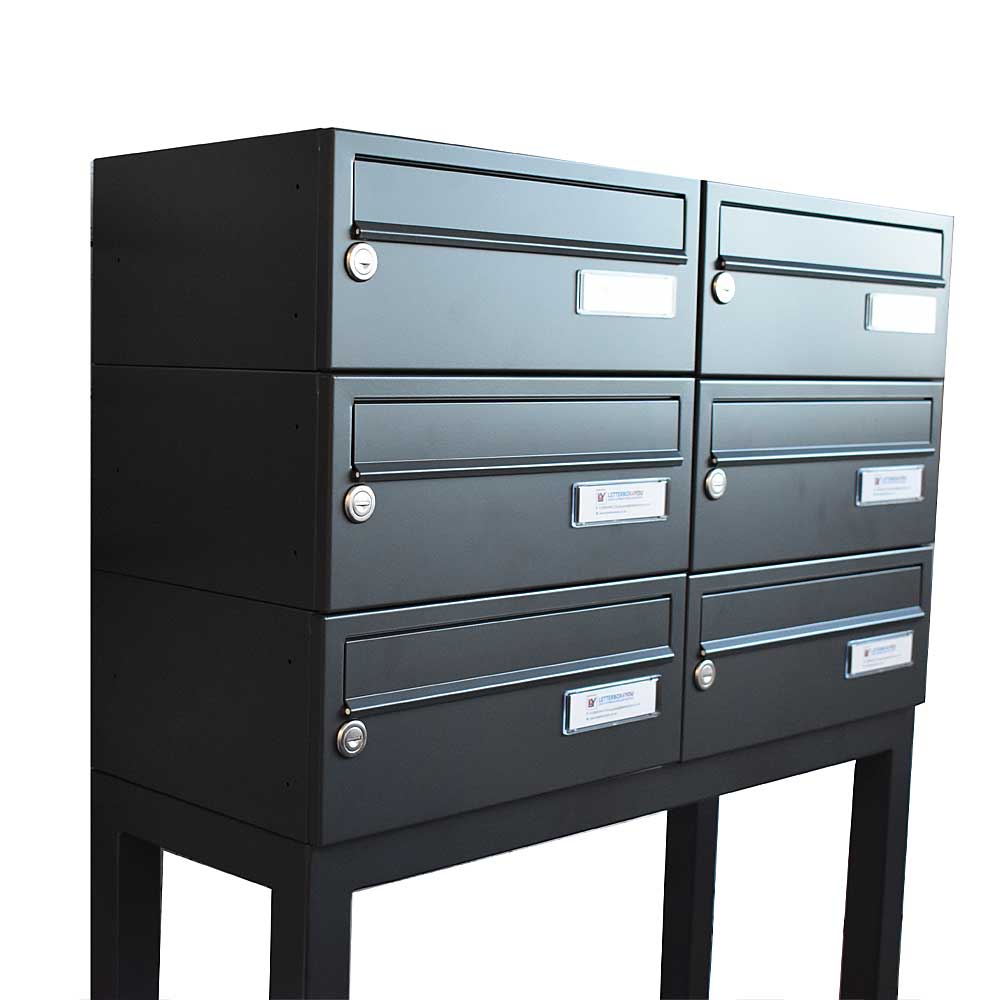 Flat Mailboxes Free Standing Post Boxes For Flats City Hall LBD-015 Internal ...