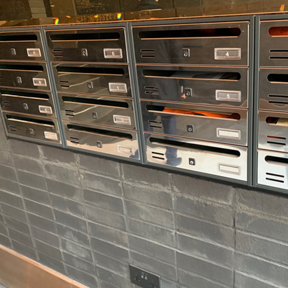 Apartment Mailboxes Tocco Di Italia Cubo Stainless Steel