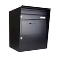 Beta External Wall Mounted Parcel Box Black