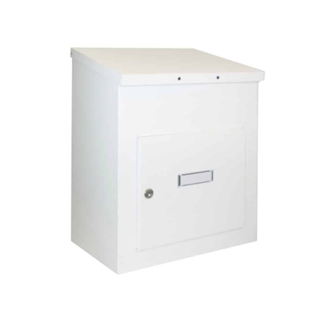 Delta M White Parcel Box