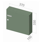 Gate Mounted Lettebox Lad04 Stainless Steel Dimensions