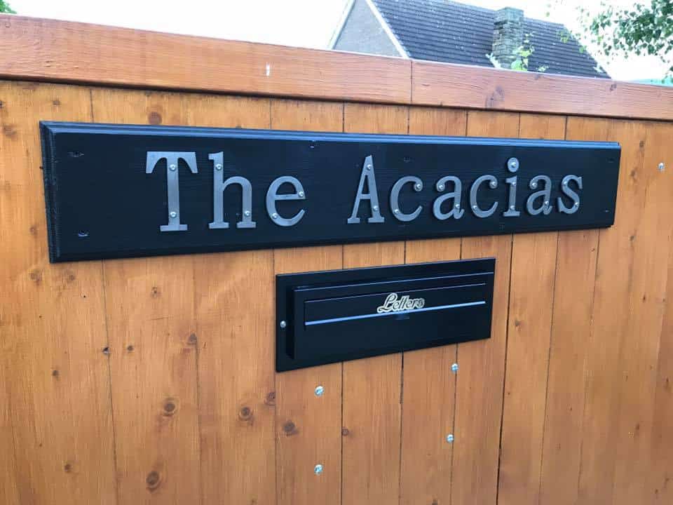 gate post boxes rear access