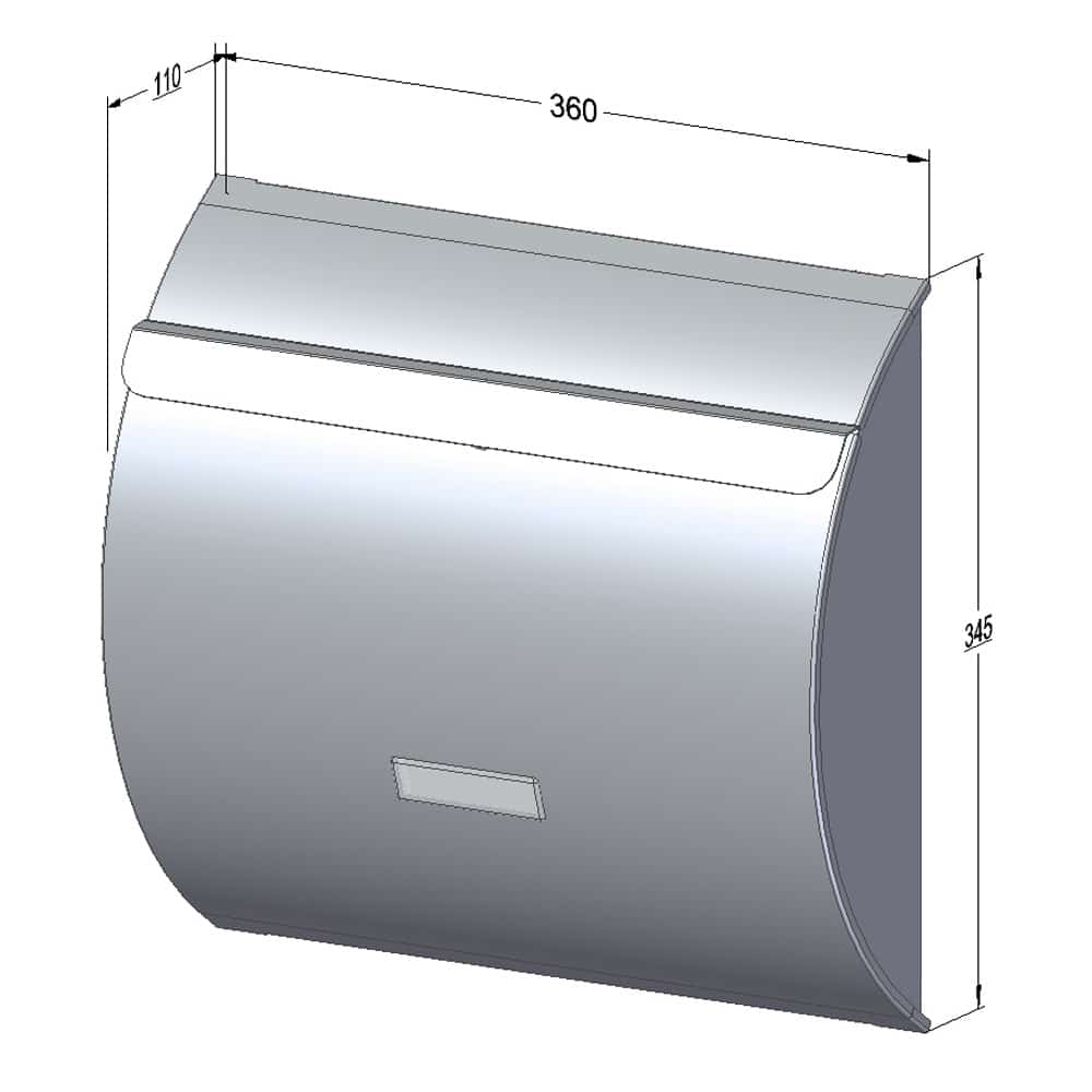 Free Standing External Letterbox – WA1 with FR-2 Stand
