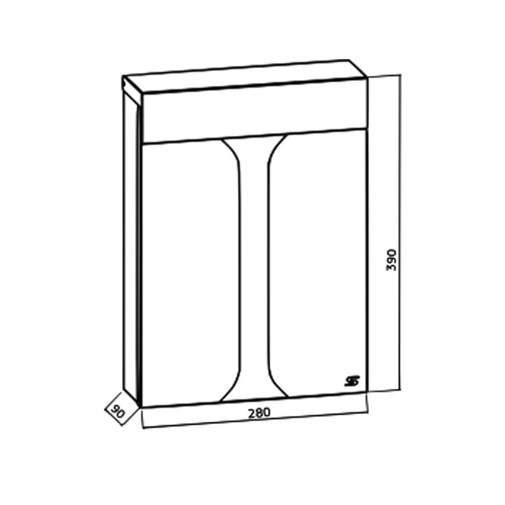 Large Post Box San Martino Dimensions
