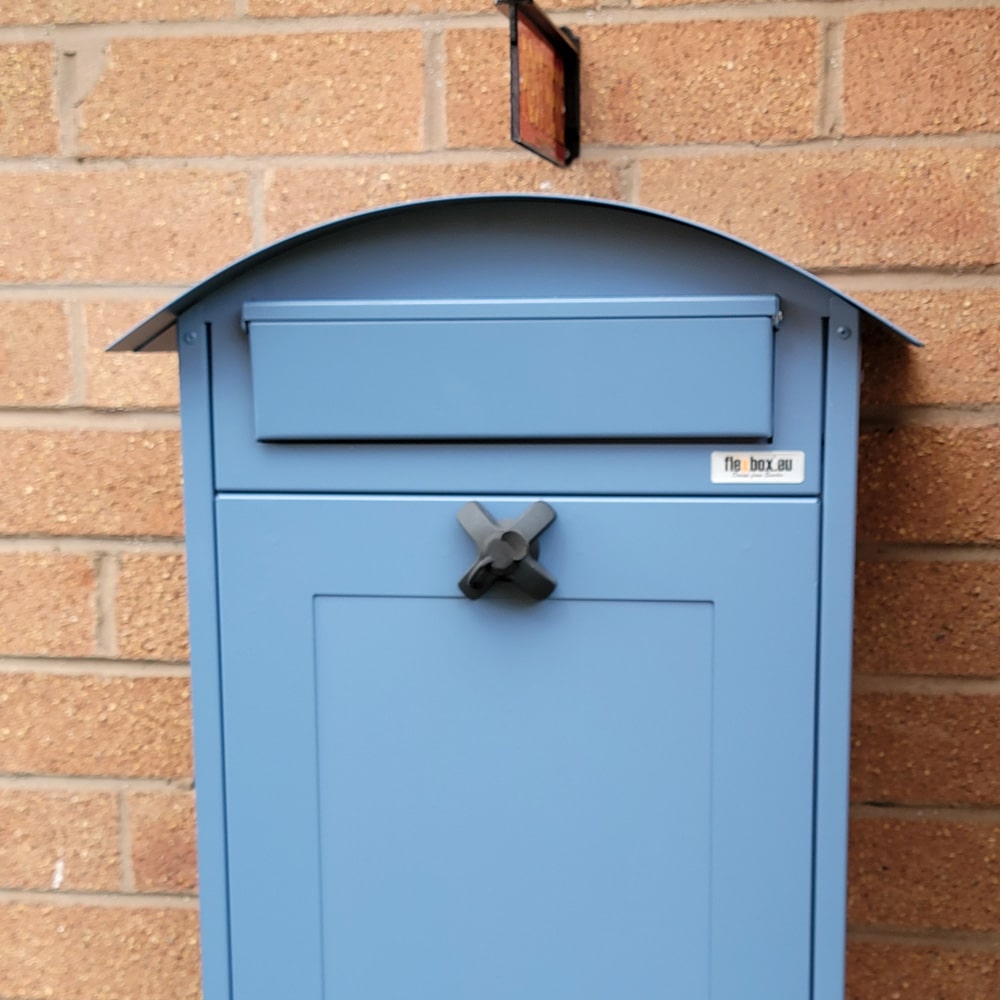 Large Wall Mounted Post Box Albertina Blue