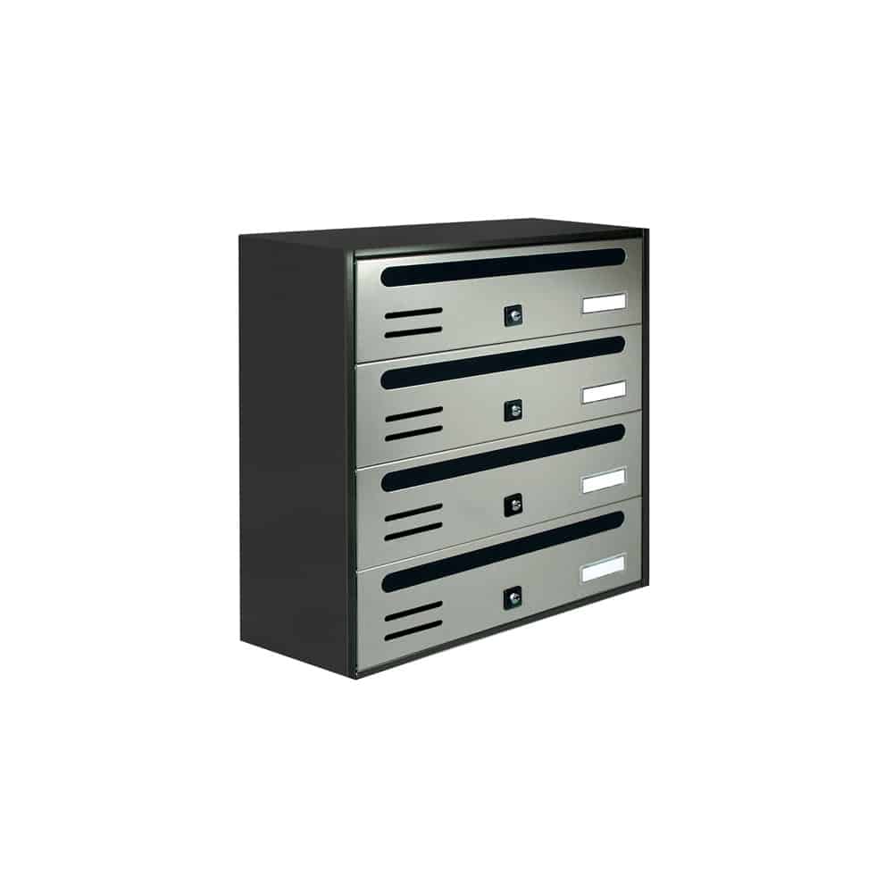 Letterboxes For Flats Cubo Ss 4 Bank
