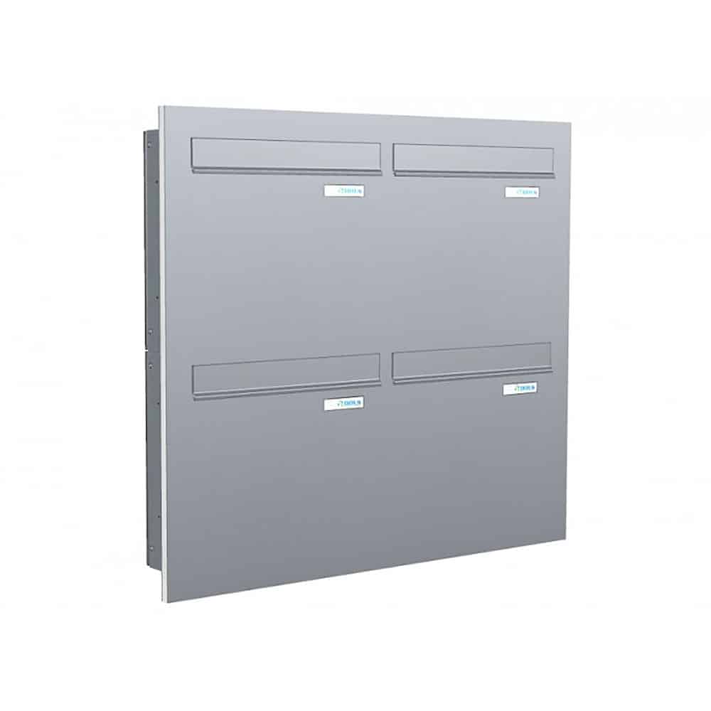 Flat Mailboxes Door Panel Rear Access Apartment Mailboxes City Hall LAD-04 (W 370 x H ...