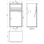 Multiple Parcel Boxes Starling Dimensions