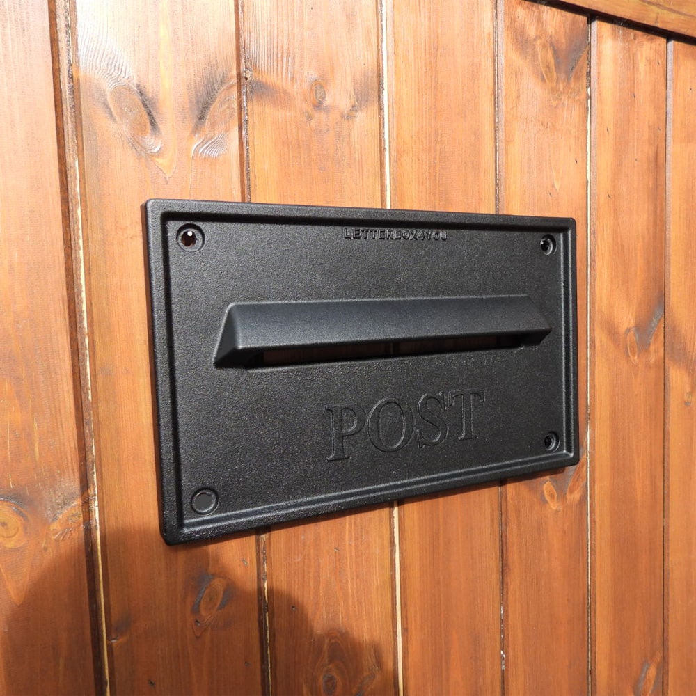Nero Black Letter Plate On Gate