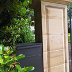 Out Door Parcel Boxes Allux 800 Rear Access Dark Grey