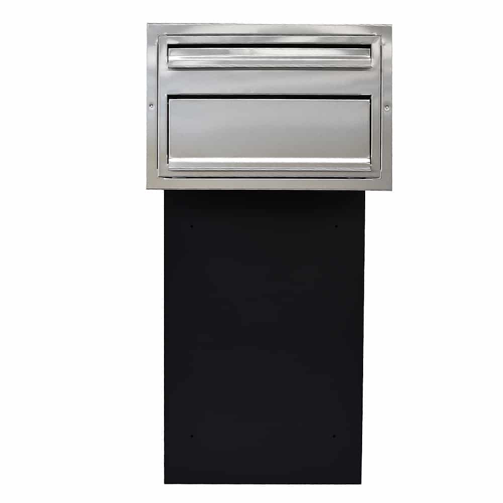 Parcel Box Sierra Stainless Steel Front Blk
