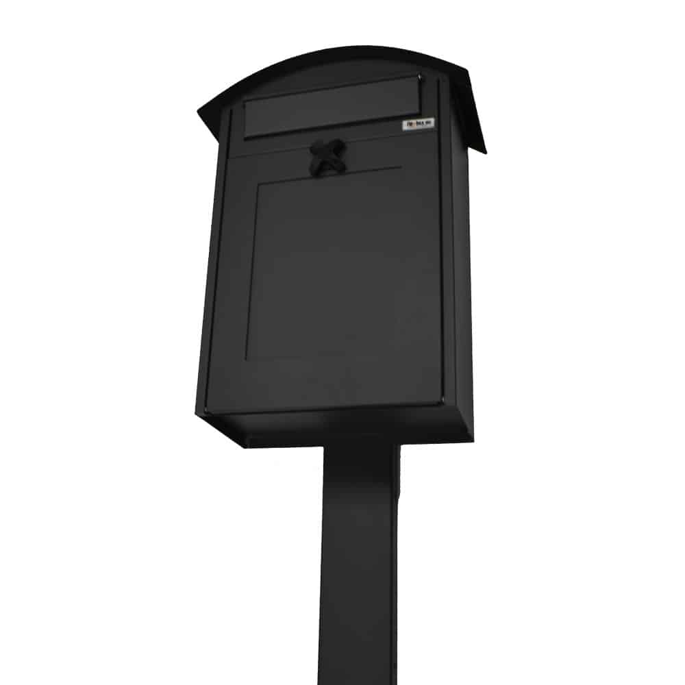 Post Boxes For Sale Albertina Grey With Black Stand