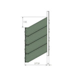 Postboxes For Flats Ldd 046 Door Panel Letterboxes 4 Bank Drawing