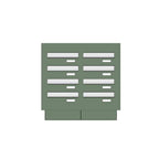 Postboxes For Flats Ldd 046 Door Panel Letterboxes 8 Bank Drawing