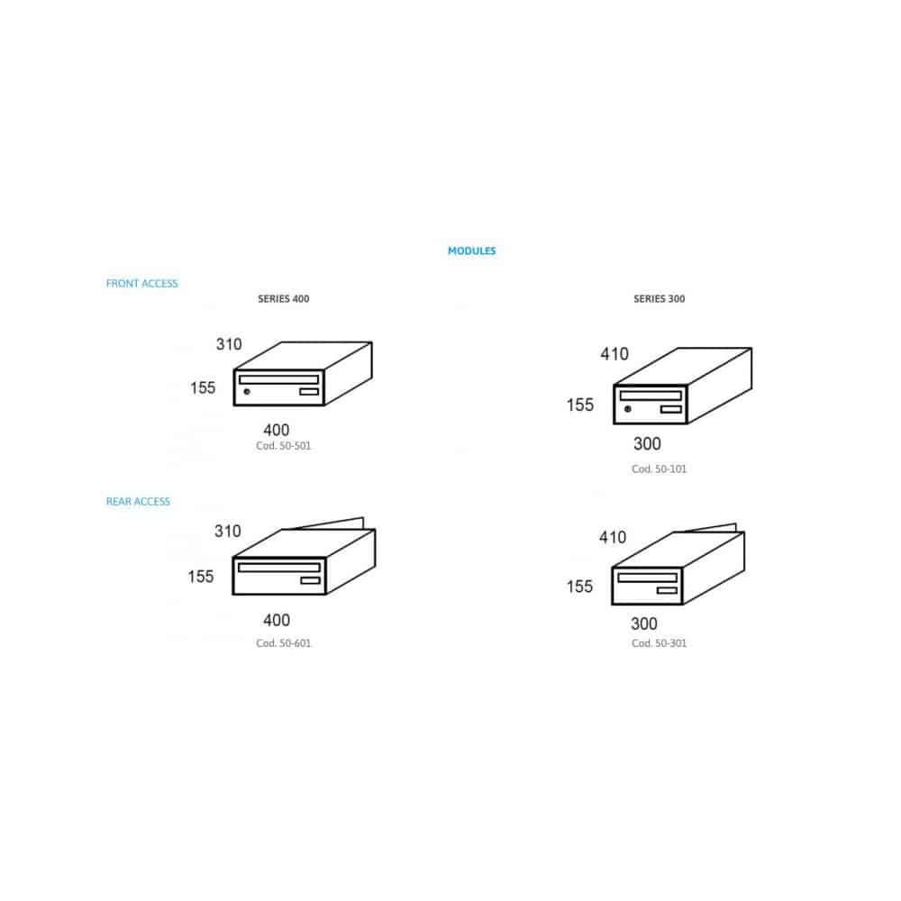 Postboxes For Flats S3 Urbano Multiplo
