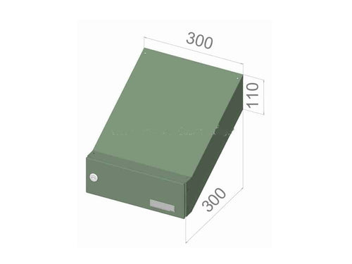 City Hall LDD-04 Through The Wall Letterbox dimensions