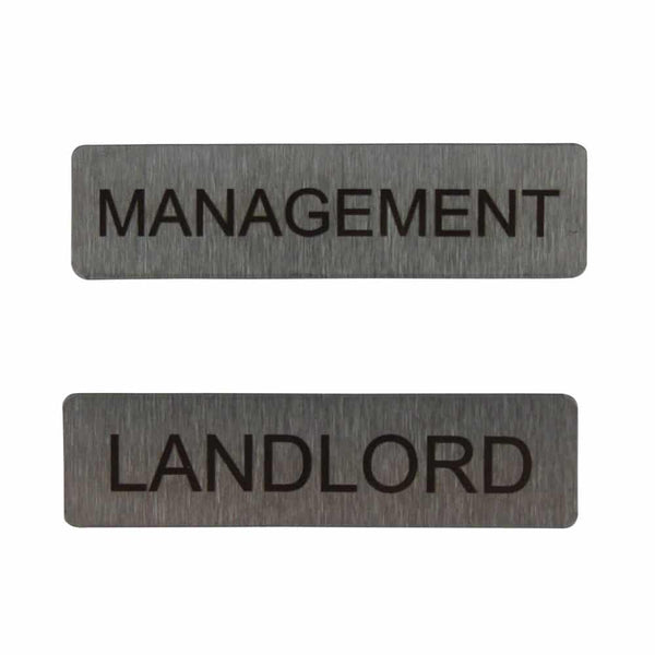 Numbering plate for communal letterboxes