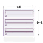 E3 wall mounted letterboxes front