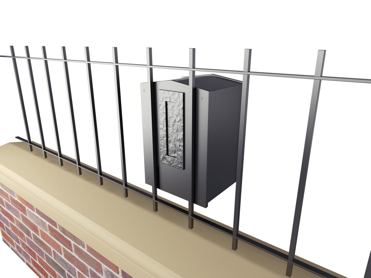 Chelsea Gate Mounted Post Box with Vertical Letter Slot