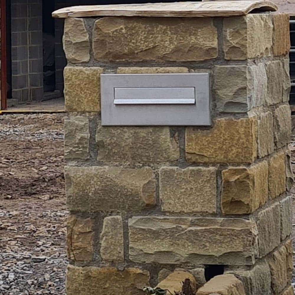 Through The Wall Letterboxes Ldd 041 Stainless Steel
