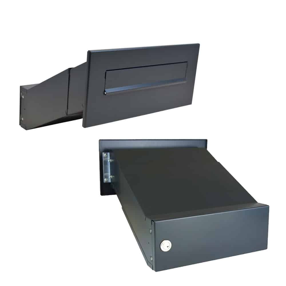 Through Wall Letterbox Ldd 041 Dark Grey