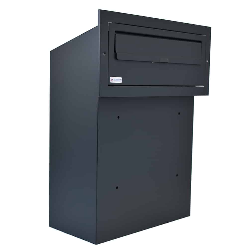 Through Wall Letterbox W3 1 Dark Grey