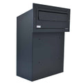 Through Wall Letterbox W3 1 Dark Grey