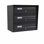 Toco Di Italia Slim Wall Mounted 3 Bank Grey 7016