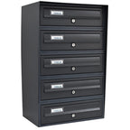 Toco Di Italia Slim Wall Mounted 5 Bank Grey 7016