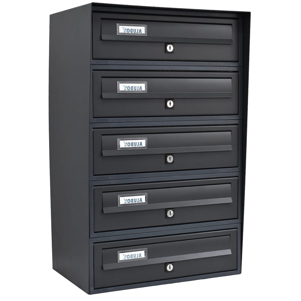 Toco Di Italia Slim Wall Mounted 5 Bank Grey 7016