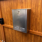 Gate Mounted Rear Access Letterbox Magnum Stainless Steel